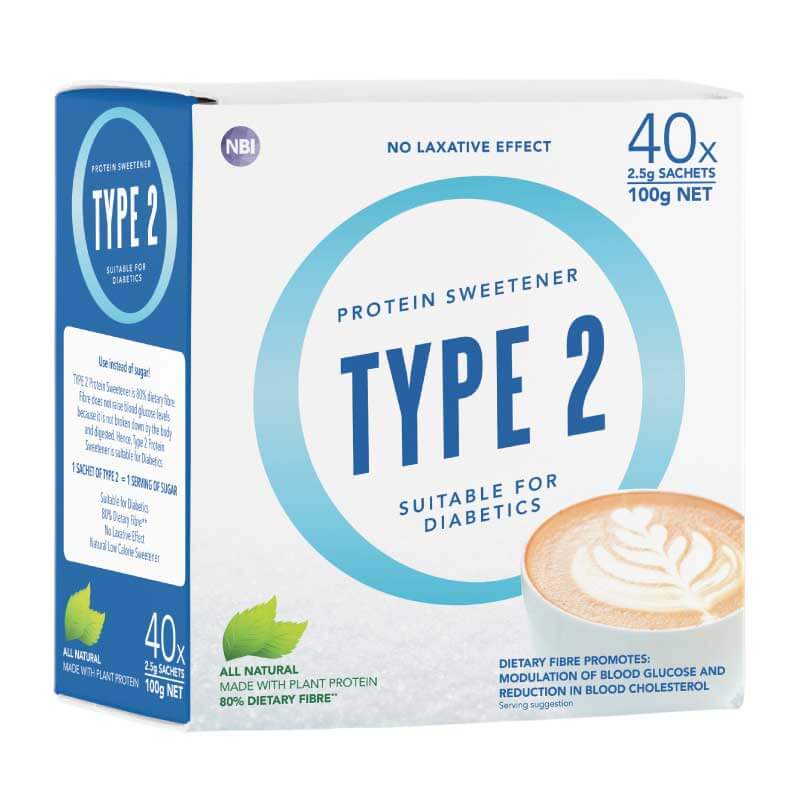 TYPE 2 PROTEIN SWEETNER 2.5G X 40 SACHETS